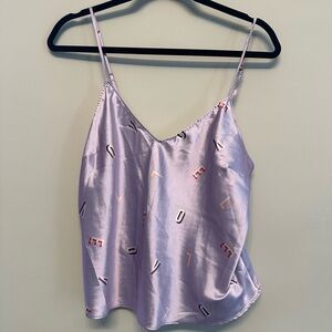 Victoria's Secret Lavender Satin Camisole M